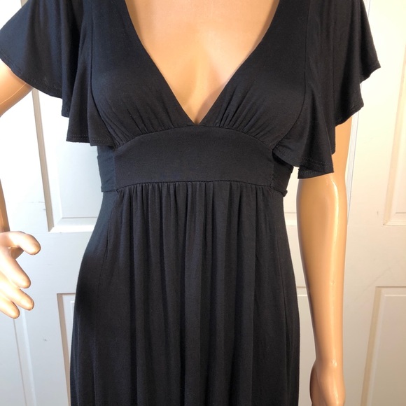 Lux/Urban Outfitters Flutter Sleeve Dress Sz M - Picture 4 of 11